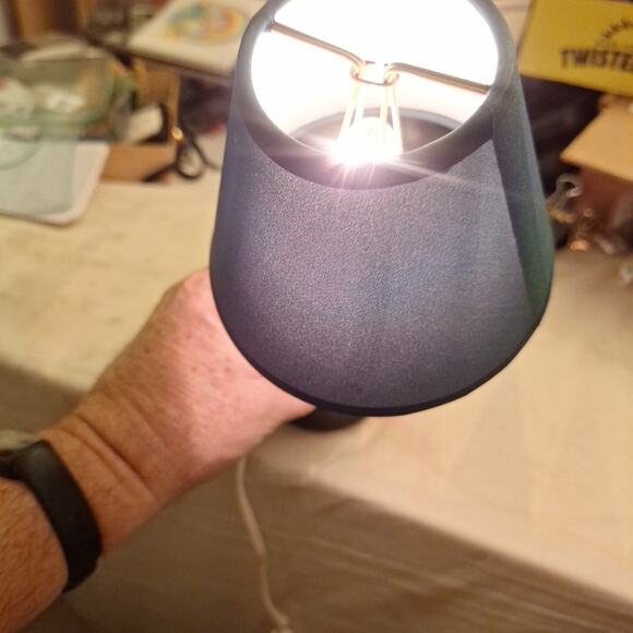 Teddy Bear Holiday Lamp. 10 In Tall With Shade. Works - Picture 6 of 8